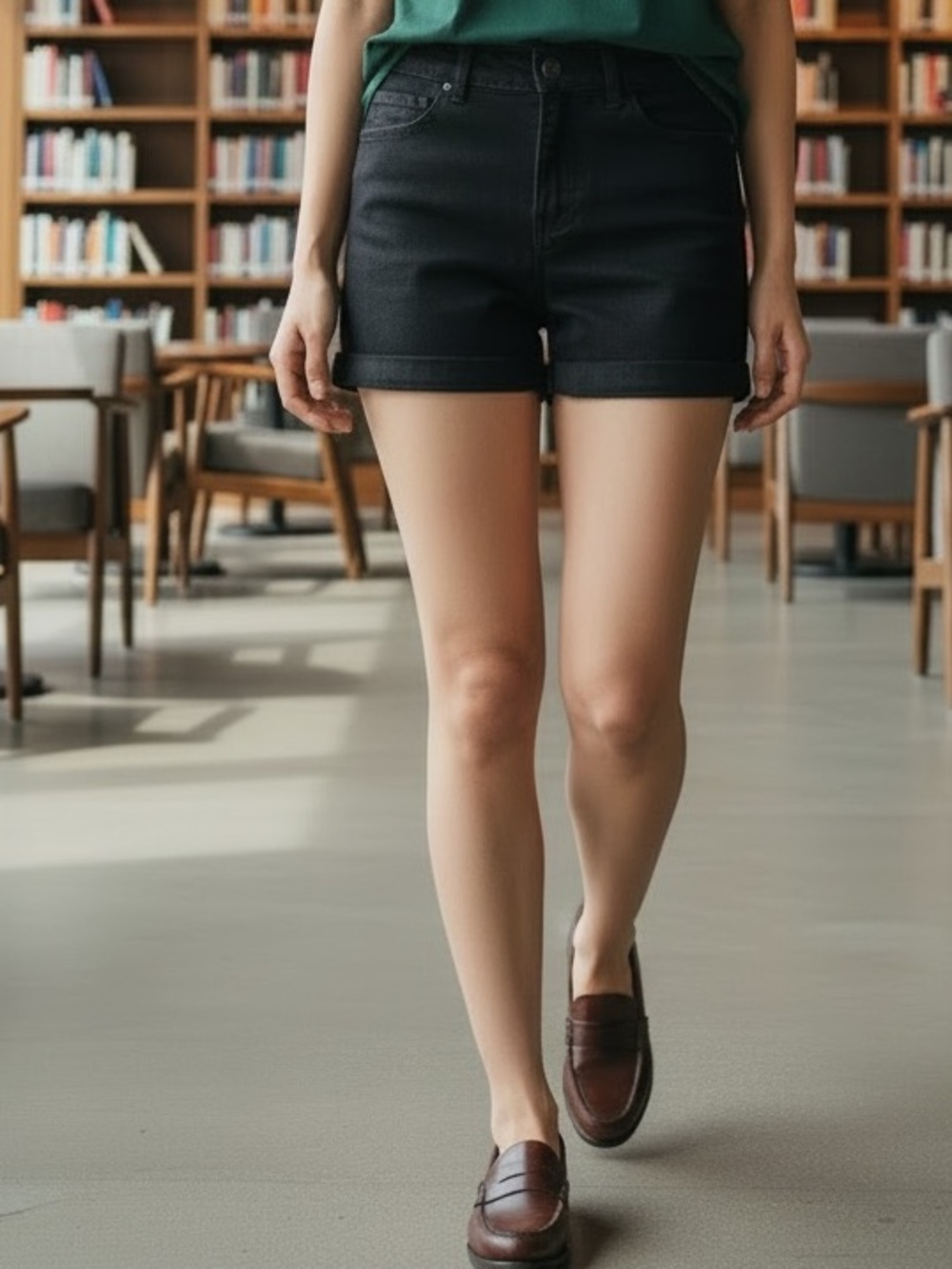 American Eagle outfitters Black boyfriend shorts